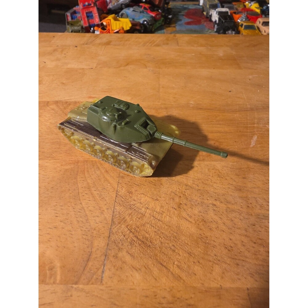 1974 Hot Wheels U.S. Army Tank Light Green Base Vintage Plastic